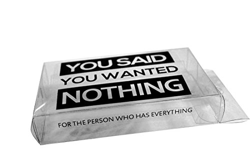 Gears Out Nothing - You Said You Wanted Nothing - Gifts for Men Who Want Nothing - The Gift of Nothing - Prank Gift Box - White Elephant Ideas, Father's Day, Hard to Buy for Friend