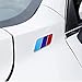 DSYCAR 2Pcs/Pair 3D Tricolor Flag Emblem Badge for ALL Models BMW E30 E36 E46 E34 E39 E60 E65 E38 X3 X5 X6 3 4 5 6 7 8