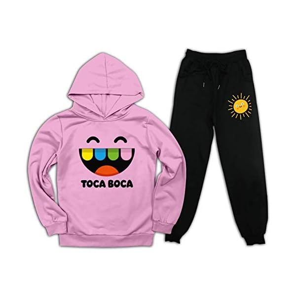 Toca Boca Pullover Hoodies en Joggingbroek Pak voor Kids Mode Sweatshirt Set 2 Stuk Outfit Jongens Meisjes Lange Mouwen