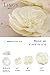 Ling's Moment Paper Flower Decorations, 9 X Cream White Flowers(12''-6''), Handmade Giant Crepe Paper Flowers for Wall Nursery Wedding Baby Shower Birthday Centerpiece Photo Backdrop