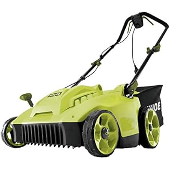 Sun Joe Mj506e 16 In 65 Amp Quad Wheel 24 Blade Electric Reel Lawn Mower W Grass Catcher