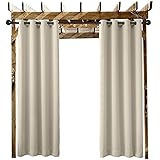 52 W X 84 L Beige Set Of 1 Pravive Patio Blackout Outdoor Curtains