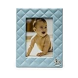 Modali Baby Fine & Elegant Faux Blue Leather Photo Frame 5x7