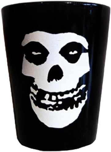 MISFITS Skull, Officially Licensed Original Artwork, Premium Quality Classic Shape and Wide Mouth, 2" x 2" x 2" SHOT GLASS
