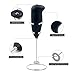 Milk Frother Handheld Battery Operated Electric Foam Maker for Coffee,Latte,Cappuccino,Hot Chocolate,Durable Drink Mixer Stainless Steel Whisk Include Stainless Steel Stand