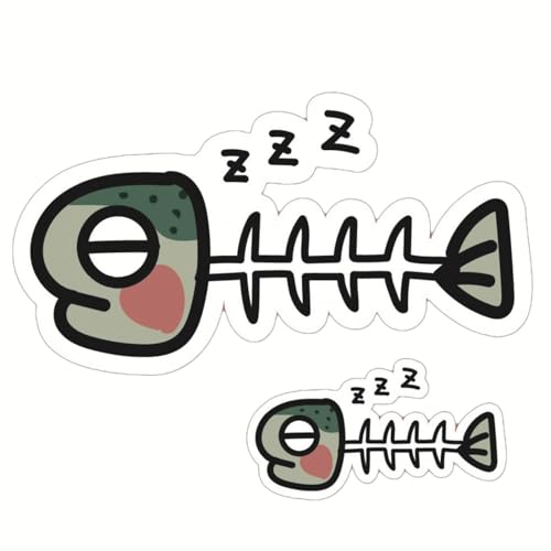 ひさおデザイン (Hisao Design) ひさおデザインステッカー 食べられマスステッカー (寝てます)