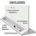 Quartet Glass Whiteboard Desktop Panel, Magnetic, 17
