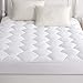 oaskys Mattress Pads Cover Queen Size,Mattress Topper Cover Cotton Pillow Top with Snow Down Alternative Fill