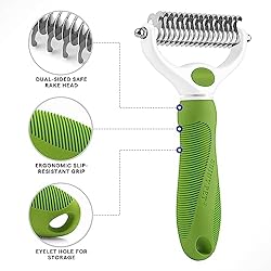 Undercoat Rake for Dogs & Cats - Double Sided Comb