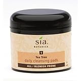 Sia Botanics Tea Tree Daily Cleanse Pads, 50 Count