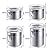 4-Piece Stainless Steel Airtight Canister Set, ENLOY Food Storage Container for Kitchen Counter, Tea, Sugar, Coffee…