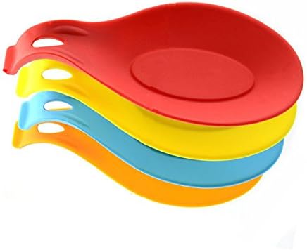 Large Silicone Spoon Rest Holder ,Set Of 4 by Rekukos