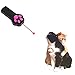 Paw Style Interactive LED Light Laser Pointer Cat Toys And The Pink Silicone Button, Black By Mimibox