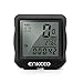 Enkeeo Wired Bike Computer Bicycle Speedometer Bike Odometer with Backlit Display, Current/AVS/MAX Speed Tracking, Auto ON/OFF, Stopwatch Multifunction for Cyling