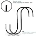 SumDirect 10Pcs Steel Black S Hooks,S Hanging Hooks for Hanging Plants, Towels, Pans, Pots, Bags, Curtains