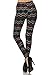 Leggings Depot Ultra Soft Women's Popular Best Printed Fashion Leggings Collection1 (Peacock Chevron Tribal)