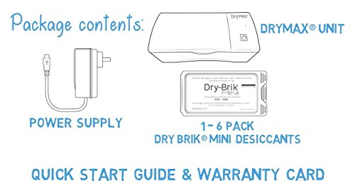 DryMax Hearing Aid Dryer Dehumidifier by Dry and Store - Includes FREE 6-Month Supply of Dry Brik Minis and a Liberty Cleaning Cloth (DryMax)