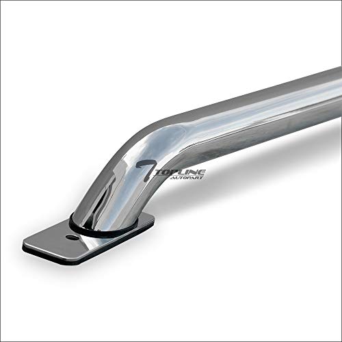 Topline Autopart S/S Stainless Steel Steel Chrome Truck Bed Side Bars Rail For 2004-2014 Ford F150 Styleside 6.5 Feet 78" bed