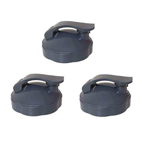 Blendin Replacement Parts, Compatible with Nutribullet Blenders (3 Pack Flip Top To-Go Lids) - Thumbnail 6