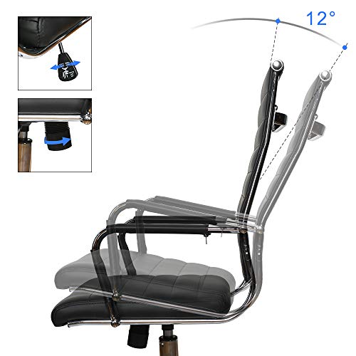 eclife Office Desk Chair Adjustable Conference Chair HighBack Swivel W