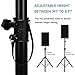 Costzon Height Adjustable Pair of Tripod DJ PA Speaker Stands Adjustable Height Stand w/Carry Bag (38