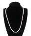 TRUSUPER Jewelry 3.5mm Titanium Steel Mens Beveled Curb Link Chain Silver Necklace, 18