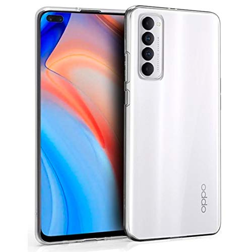 Cool Silicone Case for OPPO Reno 4 Pro (Transparent)