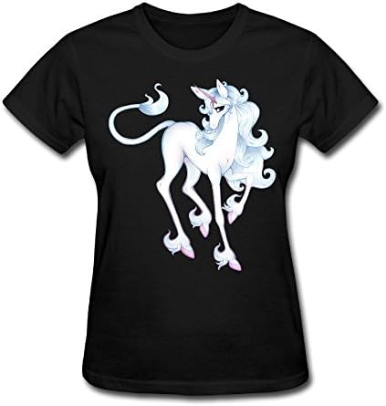 HUAYUANDAWomen's The Last Unicorn T-shirt XL Black