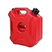 YOUNGFLY Gas Can 1.3 Gallon Portable Fuel Oil Petrol Diesel Storage Gas Tank Emergency Backup for Motorcycle Car SUV ATV with Lock Oil Pack Fuel Cans Fuel(5L,Red)