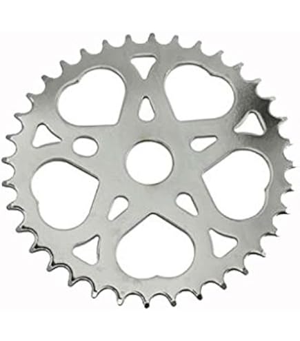 Plateau Vélo Vintage Acier Chromé - 40 Dents, Trous 5mm, Pour Pièces Détachées