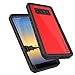 PunkCase Galaxy Note 8 Waterproof Case, [StudStar Series] [Slim Fit] [IP68 Certified] [Shockproof] [Dirtproof] [Snowproof] Armor Cover for Samsung Galaxy Note 8 [RED]