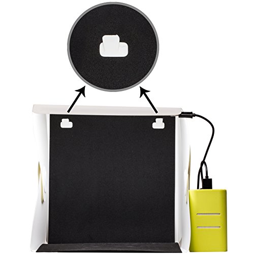 Portable Photography Studio 9 Inch Mini Photo Studio Lightbox Product Photography Kit w/LED
