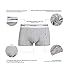 Italian Designed Trunks 2 Pack KRONIS Mens Underwear Premium 180gsm Cotton, Medium, Black + Marble Grey