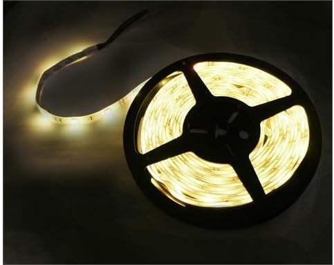 JnDee Waterproof Warm White 5M 16Ft 300LED (5050) Super Bright Flexible LED Strip