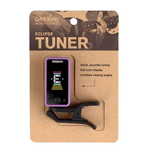 D'Addario Guitar Tuner Eclipse Headstock Tuner Clip On Tuner for