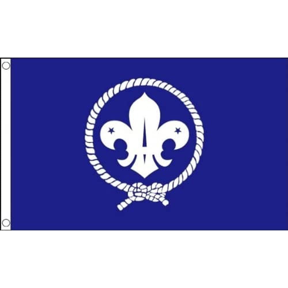 AZ FLAG - Scouts Blue Flag - 2x3 Ft - 100D Polyester Scouting - Scout Movement Banner with Two Metal Grommets - Fade Resistant - Vivid Colors - 2' x 3' Feet - 90x60 Cm