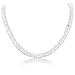 Mytys Choker Necklace for Women Girl Mesh Crystal Charm Chain Necklace Fashion Bracelet Jewelry Set