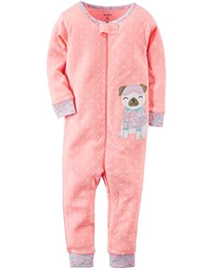 Baby Girls' 1-Piece Snug Fit Footless Cotton Pajamas