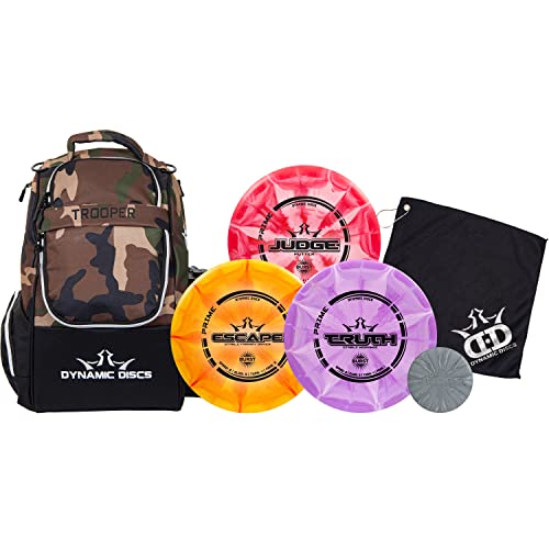 Dynamic Discs Trooper Backpack Prime Burst Disc Golf Starter Set