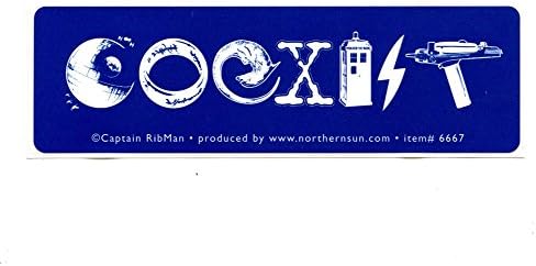 Sci-Fi Coexist Mini Bumper Sticker Magnet Science Fiction Peace
