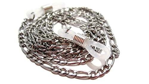 ATLanyards Silver Stainless Steel Strong Decorative Chain Eyeglass Holder -Eyeglass Chain