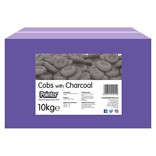Pointer - Charcoal Cobs for Dogs - Delicious Charcoal Dog Biscuits, Oven Baked with Added Vitamins, Perfect for Digestion, 10kg Box