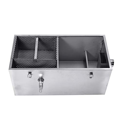 BEAMNOVA Commercial 25LB Grease Trap for Restaurants 13 Gallons Per