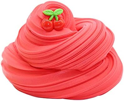 Red Cherry Butter Cloud Slime, Putty Soft Strechy Non-Sticky Candy Yellow Pineapple Charm Butter Slime Supplies Stress Relief DIY Toy for Girls And Boys 7oz - Image 3