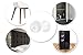 6-Pack Small Wall Door Stops, Self adhesive Clear Door Knob Bumpers. 0.5 inch thick - 0.9 inch diameter.