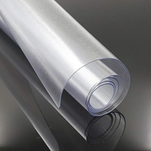 image for Fine Office Desk Chair Mat,with Lip for Hard Floors, Crystal Clear Har