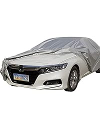 Cubiertas impermeables para coche Sedan Auto Vehículo Cubierta resistente al viento a prueba de polvo resistente a los arañazos al aire libre protección UV universal tamaño completo fundas de coche XXXL (194' 208')