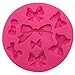Silicone Set of 2 Bow Candy Cake Decorations Ribbon Mold
