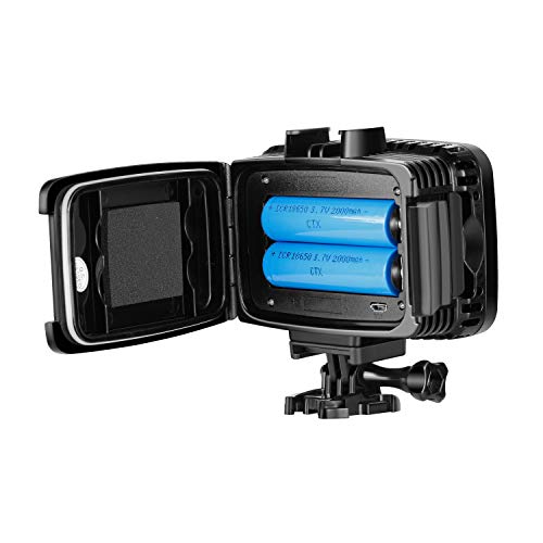 Neewer Underwater Lights Dive Light 60 LED Dimmable Waterproof LED Video Light 131feet/40m for GoPro Hero 6 5 4 Hero Session Canon Nikon Pentax and Other Action and DSLR Cameras (Battery Included) - Thumbnail 7