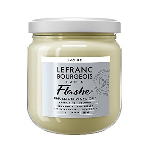 Lefranc & Bourgeois Artists Vinyl Acrylic Extra Fine Vinyl, Off-White, 400ml Topf - Vinylfarbe